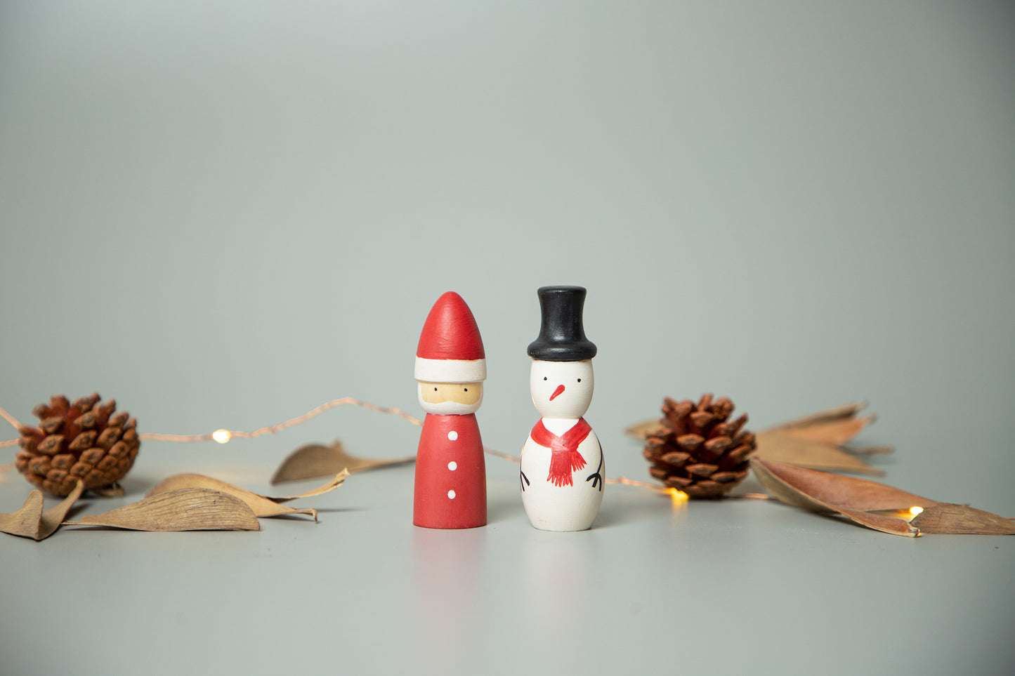 Birch Santa & Snowman Set