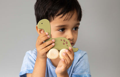 Birch Dinosaur Roller Toy