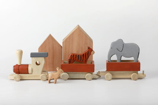 Birch Express Train - Brick Red