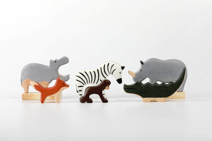 Birch Wild Animals Set of 6 - Combo 2
