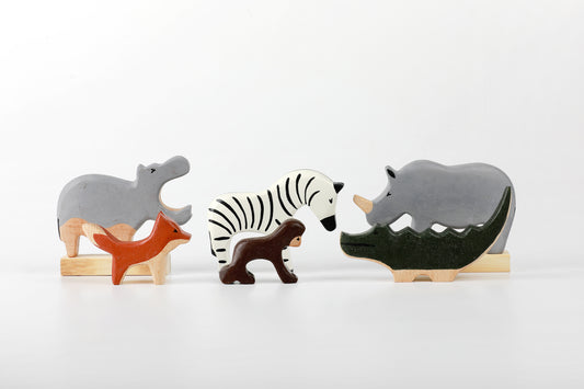 Birch Wild Animals Set of 6 - Combo 2