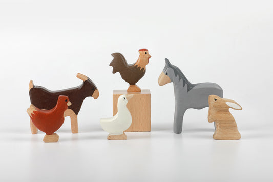 Birch Farm Animals Set of 6 - Combo 2