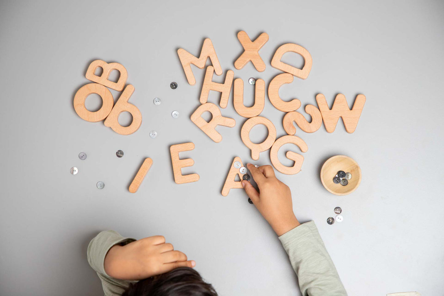 Birch Alphabets and Numbers - Combo Set of 62 pieces