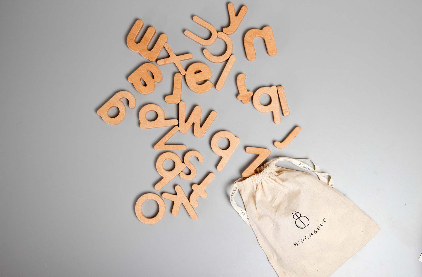 Birch Alphabets and Numbers - Combo Set of 62 pieces