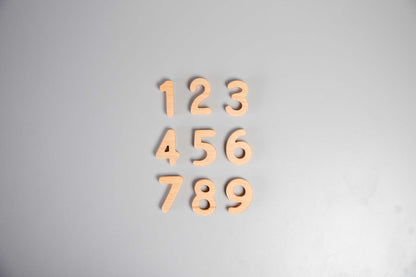 Birch Wooden Numbers