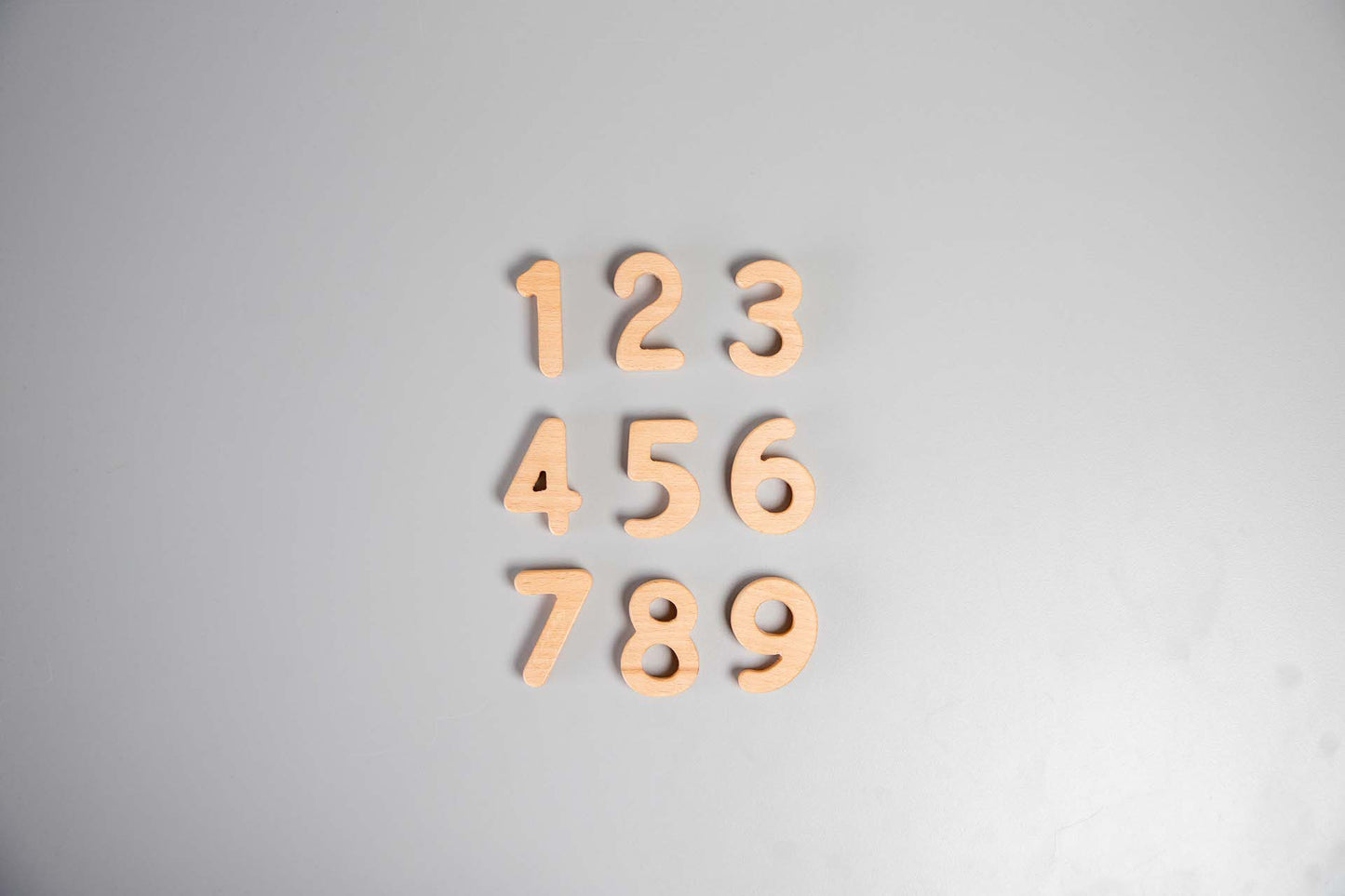 Birch Wooden Numbers