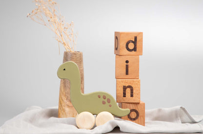 Birch Dinosaur Roller Toy