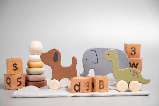 Birch Animal Roller Toys - Set of 3